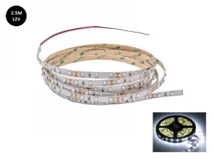 12 Volt LED strip xenon wit 6000K 2.5 met silicone laag IP65 - 3528 LED's voor auto, aanhanger en meer - EAN: 6090435318393