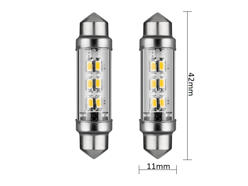 Festoon LED-Soffitte SV8.5, C5W, 2W, 36mm, mit CanBus Farbtemperatur  kaltweiss (kw)