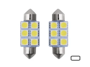 Festoon LED buislamp 41mm voor 24 volt gebruik - kleur 6000K Xenon Wit - EAN: 6090543093045