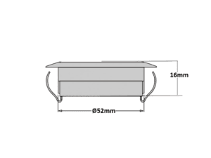 Dasteri LED interieurlamp rood - geschikt voor 24 volt gebruik - interieurlamp vrachtwagen - LED spot vrachtwagen cabine -Dasteri DSSPE-24.06 - EAN: 6090545267277