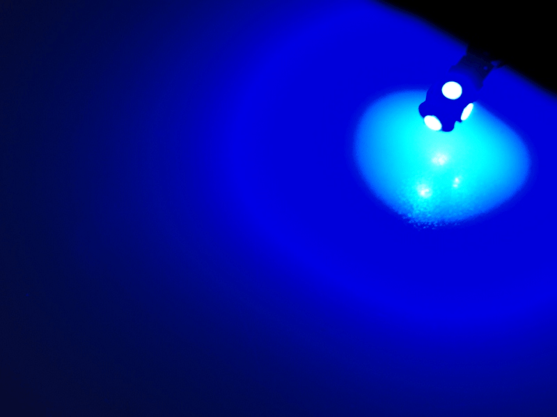 Opblazen landinwaarts Premedicatie T10 LED lamp blauw - 2 stuks - All Day Led - voor 12&24 Volt