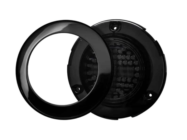 Produktabbildung ADL80623 - LED Blinker mit schwarzem Ring - EAN: 7323030187507