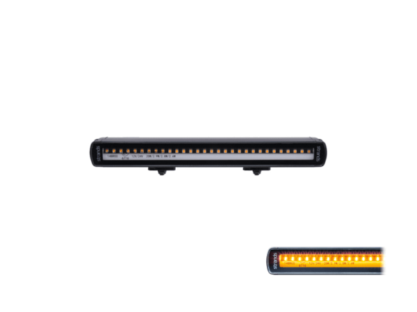 Strands Siberia Low Rider 10 Zoll LED bar - LED Lampe geeignet für 12 & 24 Volt - mit 3-farbiger Markierungslampe und eingebautem LED Blitz - EAN: 7350133811831