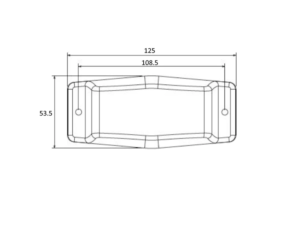 Afmetingen afbeelding / technische tekening van de ADL20333