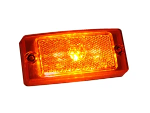 M-LED classic markeringslamp ORANJE - FULL LED bloklamp voor bijvoorbeeld een lichtlat of side skirt voor auto, bestelwagen, vrachtwagen en meer - met ECE R148 en ECE R150 keurmerk - markeringslamp voor 12 en 24 volt gebruik - vervangt Hella 2PS 004 361-001 en 2PS 002 727-001 - M-LED ZM365