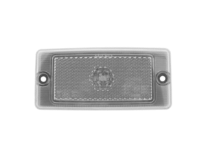 M-LED classic markeringslamp ORANJE met HELDER GLAS - FULL LED bloklamp voor bijvoorbeeld een lichtlat of side skirt voor auto, bestelwagen, vrachtwagen en meer - met ECE R148 en ECE R150 keurmerk - markeringslamp voor 12 en 24 volt gebruik - vervangt Hella 2PS 004 361-001 en 2PS 002 727-001 - M-LED ZM366