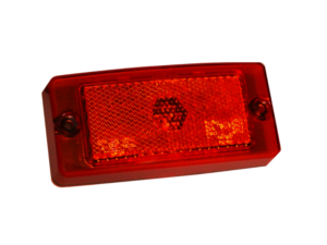 M-LED classic marker lamp RED - FULL LED block lamp for, for example, a light bar or side skirt for car, van, truck and more - with ECE R148 and ECE R150 quality mark - marker lamp for 12 and 24 volt use - replaces Hella 2TM 004 361-021 - M-LED ZM367