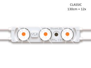 LED-Streifen für Leuchtkasten des Modells CLASSIC / OLD SCOOL mit einer Länge von 130 cm – passend für einen RETRO DESIGN NEDKING-Leuchtkasten – funktioniert mit 12 und 24 Volt – wird mit POWERUNIT geliefert – EAN: 6438203006811