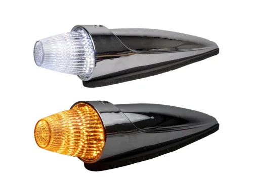 LED torpedo top lamp DUAL COLOR - NEDKING LED top lamp for a truck cabin - two-color position light ORANGE/WHITE - suitable for, among other things, cabin roof