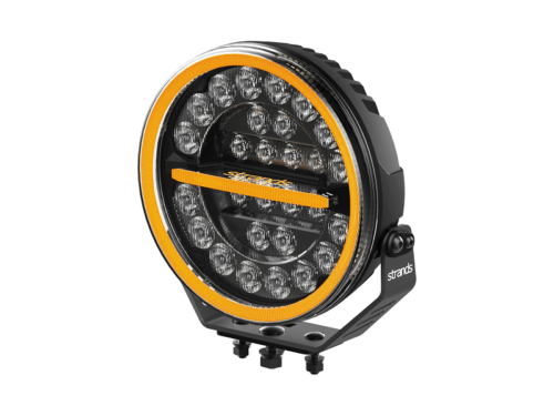 Strands Firefly voll LED Scheinwerfer 9 Zoll – Ein revolutionäres Fahrlicht, das durch die Verschmelzung mit Ihrem Fahrzeug hervorsticht – SUPER DICK – geeignet für PKW, LKW, Wohnmobil, Traktor und mehr – Funktioniert mit 12 und 24 Volt – EAN: 7350133816331