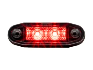 Boreman LED Markierungsleuchte rot, einfache Montage mit Rauchglas – Konturbeleuchtung für 12- und 24-Volt-Betrieb geeignet – BOREMAN 1001-4500-R-SMK – Auto, Anhänger, Wohnmobil, LKW, Schaufel und mehr – EAN: 5391528111510