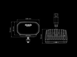 Strands FOR9T No-Glare LED Arbeitsleuchte 31W – Arbeitsleuchte mit Standlicht in den Farben ROT und ORANGE – geeignet für 12- und 24-Volt-Betrieb – Lichtleistung 1400 Lumen – für PKW, LKW, Wohnmobil, Anhänger und mehr – Strands 809259 – EAN: 7323030190279