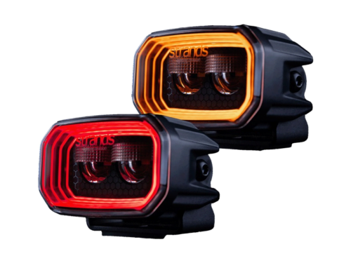 Strands FOR9T No-Glare LED work lamp 31W - work lamp with position light in RED and ORANGE - suitable for 12 and 24 volt use - light output 1400 lumens - for car, truck, camper, trailer and more - Strands 809259 - EAN: 7323030190279