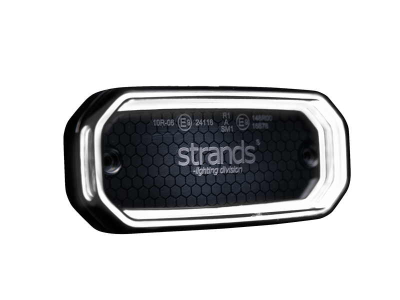 Strands FOR9T Scale position light white - new model marker light supplied with 5.0 meter cable - easy installation guaranteed - for car, truck, camper, trailer and more - Strands 850451 - EAN: 7323030191702