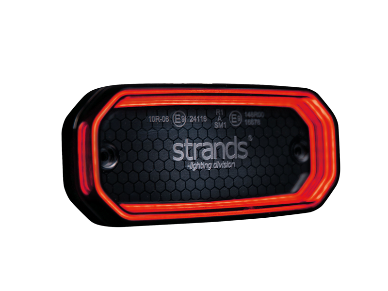 Strands FOR9T Scale position light red - new model marker light supplied with 5.0 meter cable - easy installation guaranteed - for car, truck, camper, trailer and more - Strands 850453 - EAN: 7323030191726