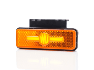 WAŚ W254 LED marker lamp ORANGE - LED lamp with built-in reflector and ECE R148 quality mark - WAŚ 2033 - lamp is suitable for 12 and 24 volt use - EAN: 5903098130305